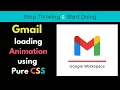 CSS animation Gmail loading animation using pure CSS