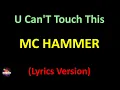 MC Hammer - U Can'T Touch This (Lyrics version)