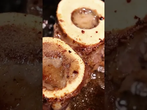 Bone marrow and bacon the off-grid way #survival #breakfast