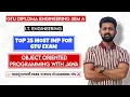 OBJECT ORIENTED PROGRAMMING WITH JAVA TOP 25 MOST IMP DIPLOMA SEM 4 I T ENGINEERING GTU EXAM
