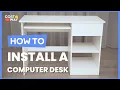 How to Install the Wooden Computer Desk CB10402