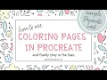 How to Use Coloring Pages in Procreate