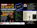 EDUCPP Part 60 PIC16F877A Counter0 Programming Code Implementation Proteus Simulation Explained in