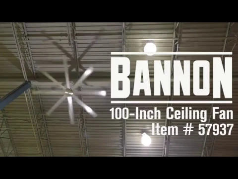 Download MP3 Bannon High-Volume Ceiling Fan  100in. 35000 CFM