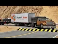 Trucks and Cars vs Speed Bumps BeamNG Drive Truck Too
