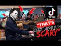 Michael Myers plays piano in cafeteria