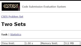 Two Sets - CSES Introductory Problems