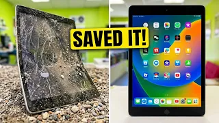 Deep Cleaning and Fixing Bent iPad 🤮