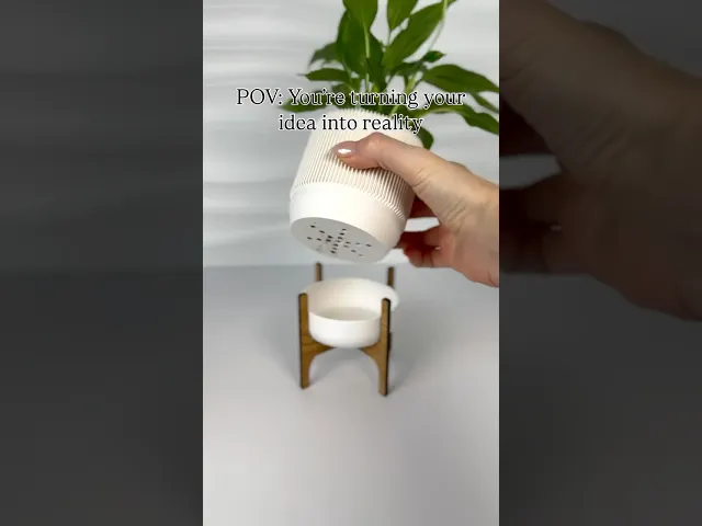 GROWLOFT planter with legs and a drip tray video thumbnail