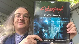Unboxing in the Nook Cyberpunk RED Data Pack