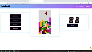 Easy Tetris Game In JavaScript With Source Code Source Code Projects