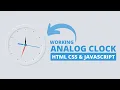 Working Analog Clock using HTML CSS Javascript Neumorphsim UI Design