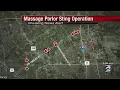 Several massage parlors involved in sting operation