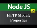 HTTP Module Properties in Node JS Hindi