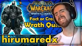 Asmongold Takes The Fact or Crap Wrath of the Lich King Quiz