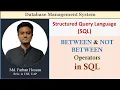 Lec 74 Between Not Between Operators SQL DBMS Bangla Tutorial
