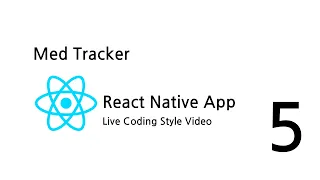 React Native App Live Coding Style Med Tracker Part 5 Style the button and text inputs