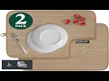 Cuisinart Dish Drying Mat for Kitchen Counter 2 Pack XL 18x24 Ultra