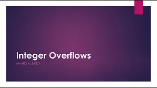 Integer Overflows