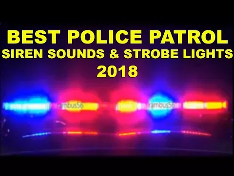 Download MP3 BEST Emergency Siren Sounds \u0026 Fast Strobe Lights Effects 2018 Police Car Patrol Ambulance Firetrucks