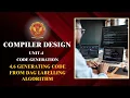 4 6 Generating code from the DAG Labelling Algorithm CS603 C