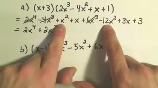 Multiplying Polynomials - Slightly Harder Examples