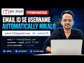 Generate Username from Email in Python split Function Practical