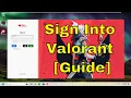 How To Sign Into Valorant Riot Games Account Guide