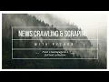 News crawling web scraping - Beginner Tutorial for Python and the command-line