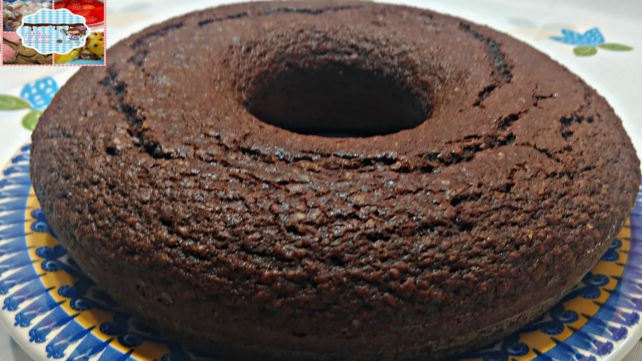 Bolo de Chocolate FIT com Banana. 