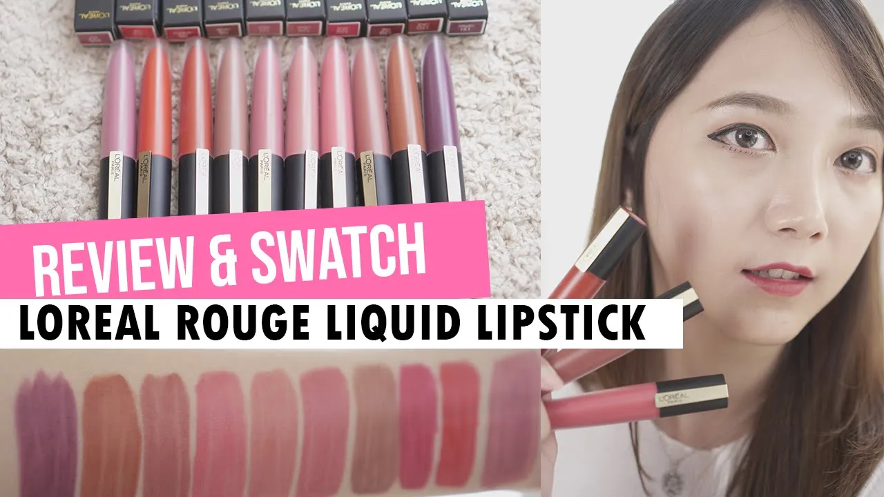 REVIEW L'OrealParis Rouge Signature Liquid Lipstick Wild Nudes Shade 143-151 | TES STAIN