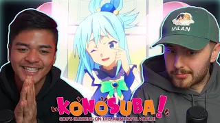 Download FIRST TIME WATCHING KONOSUBA!! THIS IS GOLD - Konosuba Episode 1 REACTION + REVIEW!! MP3