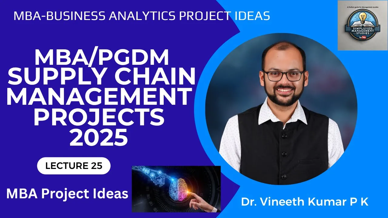 Important Project Topics on Supply Chain Management – Latest MBA & PGDM Projects 2025 | Top MAB proj