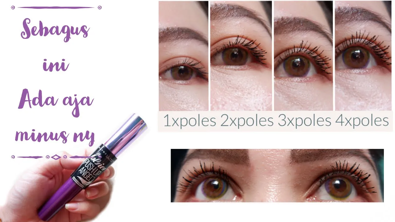NYOBAIN MAYBELLINE PUSH UP DRAMA MASCARA | ULASAN DAN KESAN PERTAMA | BAHASA INDONESIA | SADDY AULIA. 