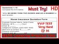 Home Insurance Quotation Form IELTS Listening Home Insurance Listening IELTS listening