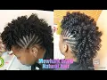 Braided Mohawk Natural Hair Protective Crotchet Style
