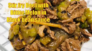 Beef in Blackbean Sauce. 