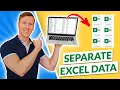 Split Excel Data into Multiple Files by Column Values using Python fast easy