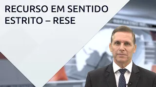 Recurso em sentido estrito (RESE) – com professor Fernando Capez