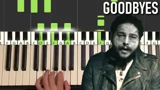 Download Post Malone - Goodbyes (Piano Tutorial Lesson) MP3