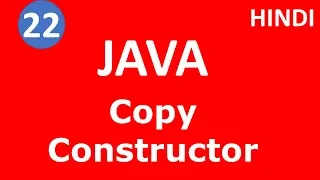 Copy Constructors in java Part - 22 Java Tutorial Tech Talk Tricks
