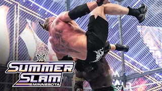 Oba Femi vs Brock Lesnar Hell in a Cell Match SummerSlam 2026 highlights