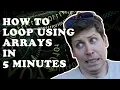 30-Days programming challenge How to loop using arrays in 5 minutes Khan Academy ProcessingJS