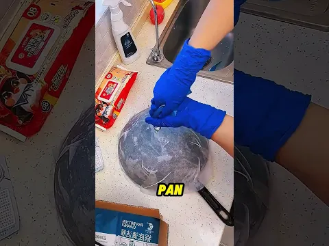 pan bottom cleaner 🤪😺 #shorts #viral #trending #usa