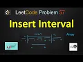 Insert Interval Insert Interval LeetCode LeetCode 57 Array