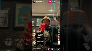 kabza de small creating a beat from sketch live on instagram