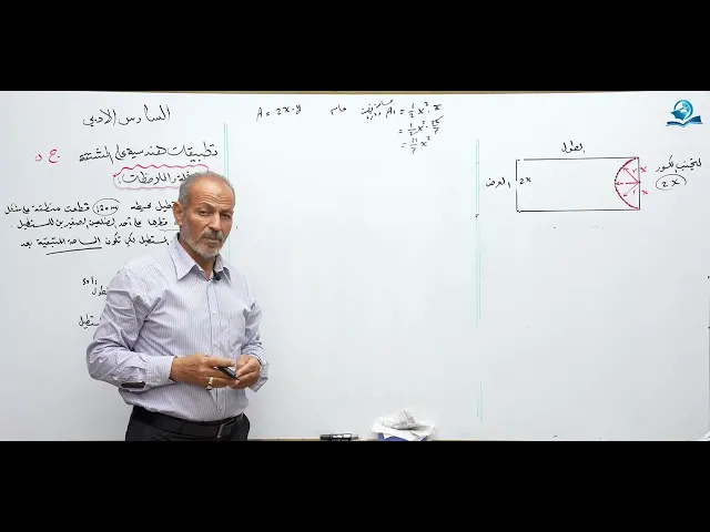 ⁣رياضيات السادس الادبي - الفصل الثالث - تطبيقات هندسية على المشتقة ج5