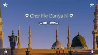 chor fikr duniya ki slow reverb naat sharif chal madine chalte hain naat newnaat