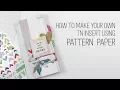 How to make your own Traveler s Notebook insert with pattern paper