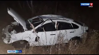Смертельная авария произошла ночью на трассе Омск-Муромцево